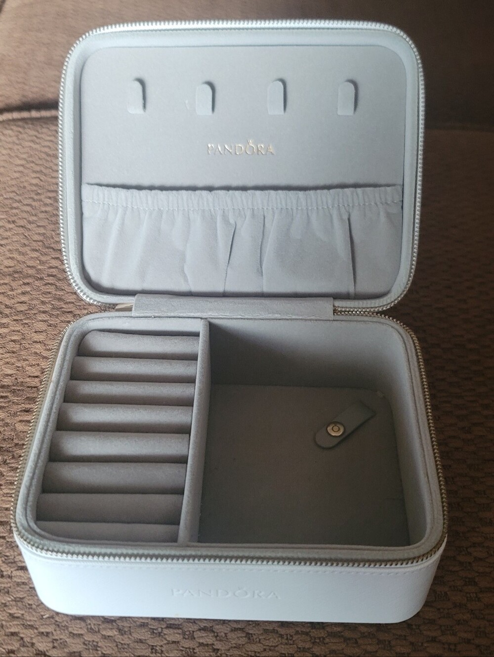Pandora Light Gray Men’s Travel Jewelry Case